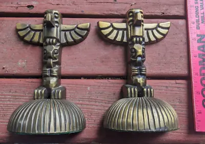 American Indian Cast Firebird Totem Pole Bookends Cygnus Aerospace Inc. • $150