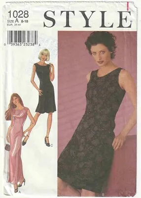 FF Style 1028 Maxi Mod Sleeveless Front Panel Dress Sewing Pattern Sz 8-18 • $5.52