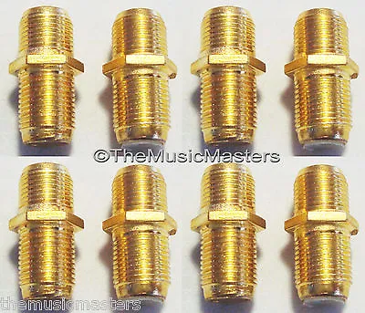 8X F Coax Coaxial Cable Coupler Splice Female Video Connector Jack Adapter VWLTW • $10.79