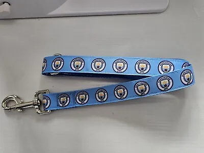 Manchester City  Inspired Design Handmade Dog Lead 4ft Approx • £13.99