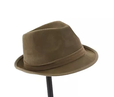 Suede Like Fedora Hat Light And Shaped Dress Or Steampunk Costume Cosplay Style • $19.99