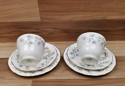 £13.49 • Buy 2 X Vintage Duchess Tranquility Tea Trios - Tea Cups, Saucers & Tea  Side Plates