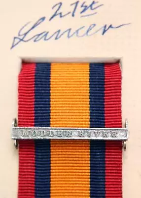 Qsa Queens South Africa Medal Ribbon Bar Clasp Modder River Boer War Campaign • £12