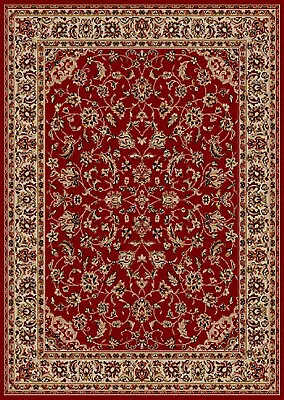 Red Blossoms Vines Leaves Petals Bordered Area Rug 1833 - Aprx 7' 9  X 11' • $298.20