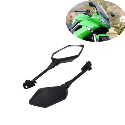 Pair Side Rear View Mirrors For KAWASAKI NINJA 650R ER6F ER-6F 2009-2016 Black • $24.80