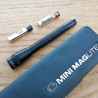 Mag-Lite Mini Flashlight Set With 2 AAA Batteries And Pocket Clip Spot-To-Flood • $17.79