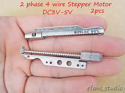 2pcs 2-phase 4-wire Mini Stepping Stepper Motor Micro DC3V-5V Long Screw Shaft • $2.52