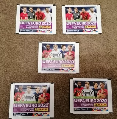 Panini Uefa Euro 2020 5 X Packets Of Sealed Stickers (25 Stickers)  • £9.99