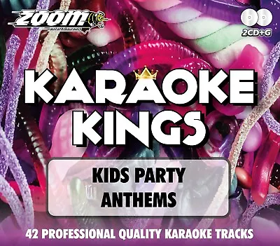 Zoom Karaoke Kings - Kids Cheesy Party Anthems - Double CD+G Set - Black Lace • £4.95