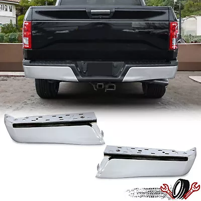 Rear Step Bumper End Face Bar W/o Sensor Hole For 2015-2020 Ford F150 • $89.50