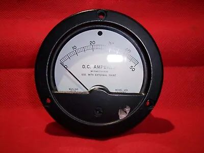 Vintage  Amp Meter  Electric Car Battery Charger  Steampunk Diagnostic Gauge • $15