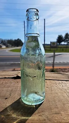 Vintage Coca Cola Straight Side Mid Script Embossed Bottle Mobile ALA • $75