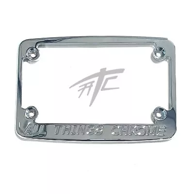 $69.99 • Buy Zx-14 Chrome All Things Chrome License Plate Frame 12-22 Kawasaki Ninja Zx-14r