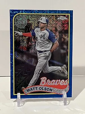 2024 Topps Series 1 - MATT OLSON - #T89C-72 Silver Pack Blue Mojo /150 - Braves • $11.49