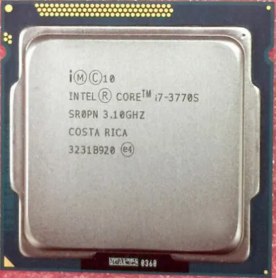 Intel Core I7-3770S SR0PN CPU 3.1GHz LGA1155 CM8063701211900 Socket H2 100% Work • $109.99
