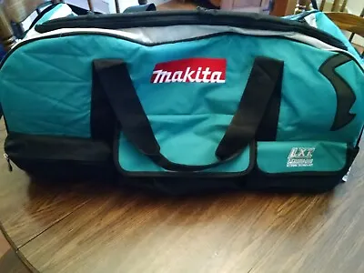 Makita Contractor Tool Bag 26x12x13 Extension Handle Rolling Heavy Duty Duffel • $15.99