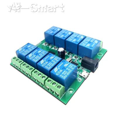 £13 • Buy 5V 8 Channel CH340 USB Computer PC Smart Control Switch Relay Board Module