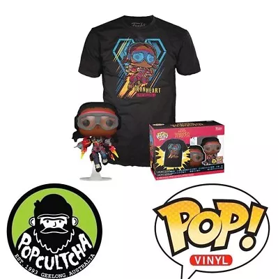 Black Panther 2- Ironheart MK1 Glow-in-the-Dark Pop! Vinyl & T-Shirt Box Set • £25