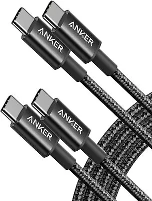 Anker 6ft Braided 60W PD Charger Cable USB C To USB C Fast Charging For MacBook • $13.99