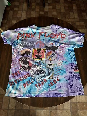 Vintage Pink Floyd 1994 Division Bell Tour Shirt Size XL Tie Dye  • $139.99