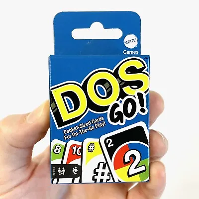 DOS GO! CARD GAME Small Box Travel Mini Stocking Stuffer Gift Classic Uno NEW • $4.99