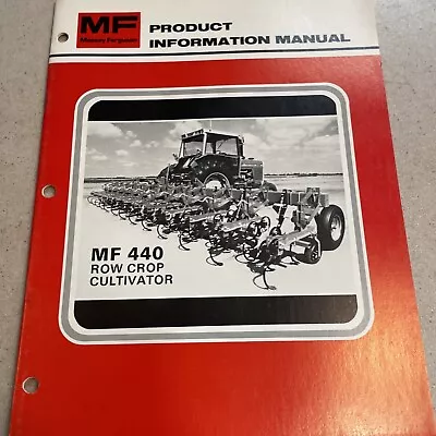 Massey Ferguson  MF 440 Row Crop  Cultivator Product Information Manual • $15