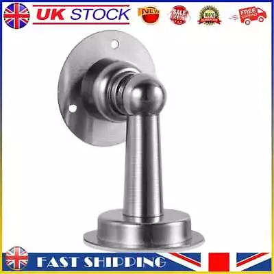 £6.55 • Buy Magnetic Door Stopper Floor Wall Mounted Home Door Holders Catch (Silver) #gib