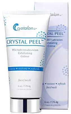 Crystalon CRYSTAL PEEL Microdermabrasion Exfoliating CREME 6 Oz NEW LARGER SIZE. • $67.99