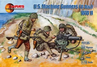 Mars Figures 72125 - 1/72 U.S. Machine Gunners (D-Day) WWII Plastic Model Kit UK • £21.59