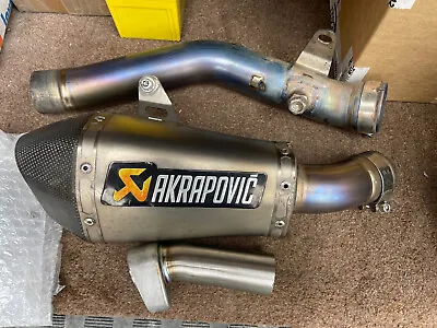 Kawasaki Zx10r 2011-2015 Gen 4 Akrapovic Titanium  Exhaust Link Pipe And Baffle • £300