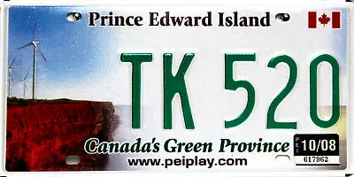 Prince Edward Iceland Nummernschild Kanada License Plate TK520 Originalbild • $31.89