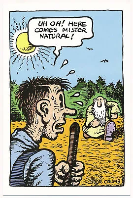 UH OH! Here Comes Mr. Natural! - R. Crumb Postcard • $5.99