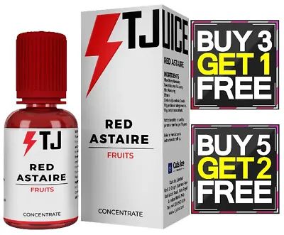 T-Juice Red Astaire Concentrate Vape 30ml E Liquid 0mg No Nicotine Premium Vape • £9.49