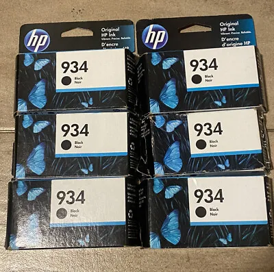 HP 934 Black OfficeJet Ink Cartridge C2P19AN Sealed & Expired 1 Lot New Genuine • $5.89