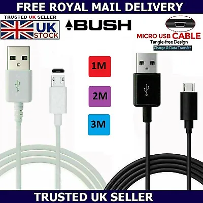 Micro USB Charger Cable Fast Charging Data Sync Lead For Argos Bush My Tablet UK • £2.79