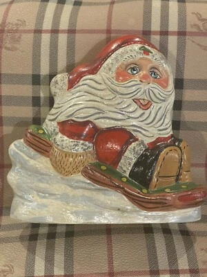 $169.95 • Buy Vaillancourt Folk Art Santa On Toboggan - 2011 #26 - #11045 - 5.5  X 6.5  -Great