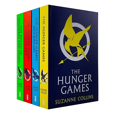 Hunger Games 4 Book Box Set By Suzanne Collins (English And Paperback) Uk Item • £23.70