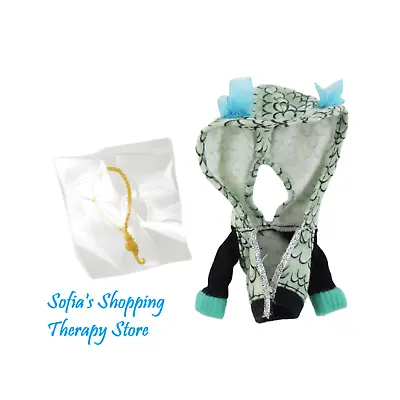 Monster High Doll Lagoona Blue First 1st Wave Hoodie Jacket & Seahorse Necklace • $19.99