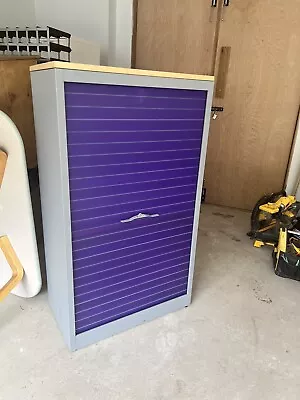 Large Metal Tambour Filing Cabinet Very Heavy. 3 Available. • £120