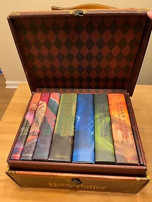 Harry Potter Box Set Hardcover Books 1-7 Trunk Treasure Chest Limited Edition • $130