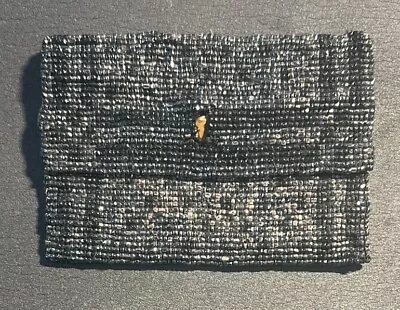 Steel Cut Micro Beaded Bag Purse Deco Antique Vintage French Victorian • $4.99