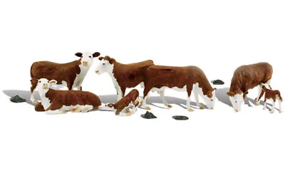 Woodland Scenics A2767 Hereford Cows O Scale • $28.49