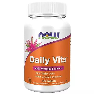 NOW Foods Daily Vits 100 Tablets Multivitamin & Mineral Overall Health • £17.76