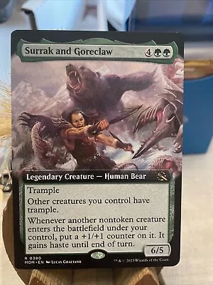 Surrak And Goreclaw - #380 Extended Art March Of The Machine MOM MTG • $3.25