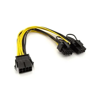 £2.99 • Buy PCI-E 8-Pin Female To Dual 8-Pin 6+2 Pin 18AWG Male Video Card Power Cable