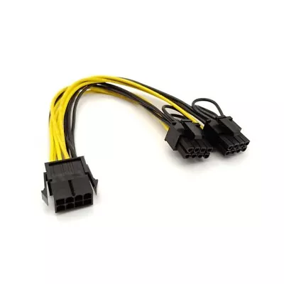 £2.99 • Buy PCI-E 8-Pin Female To Dual 8-Pin 6+2 Pin 18AWG Male Video Card Power Cable