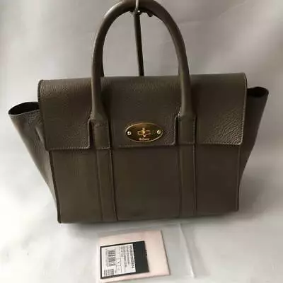 Mulberry Bayswater Leather Hand Bag Khaki • $498