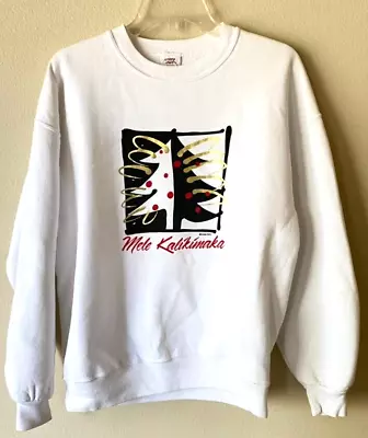 Mele Kalikimaka Crazy Shirts Hawaii Christmas Crewneck Sweatshirt One Size OS • $26.97