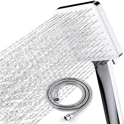 High-Pressure Shower Head Multi-Functional HandHeld Sprinkler 6 Modes Showerhead • £12.89