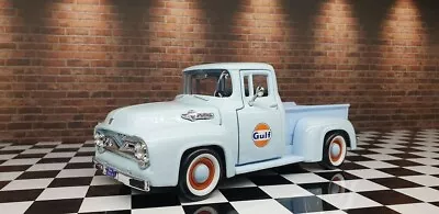 1:24 Gulf 1955 Ford F-100 Pickup [dda79659] • $49.99